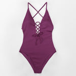 Load image into Gallery viewer, Solid One-piece Swimsuit
