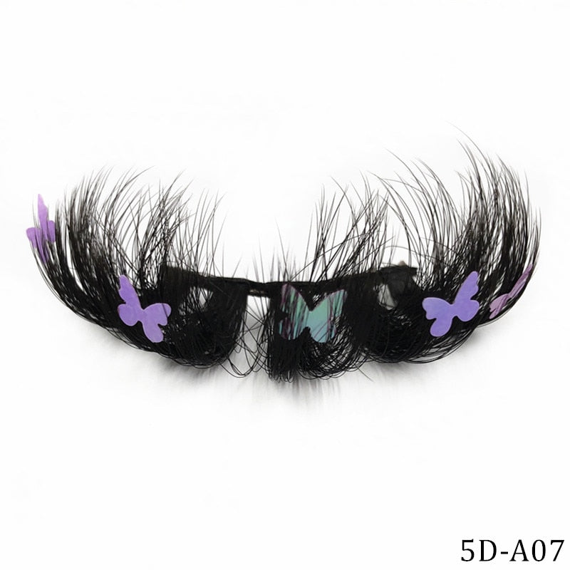 Faux Mink 25mm Lashes With Butterflys or flowers