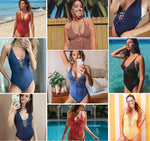 Load image into Gallery viewer, Solid One-piece Swimsuit
