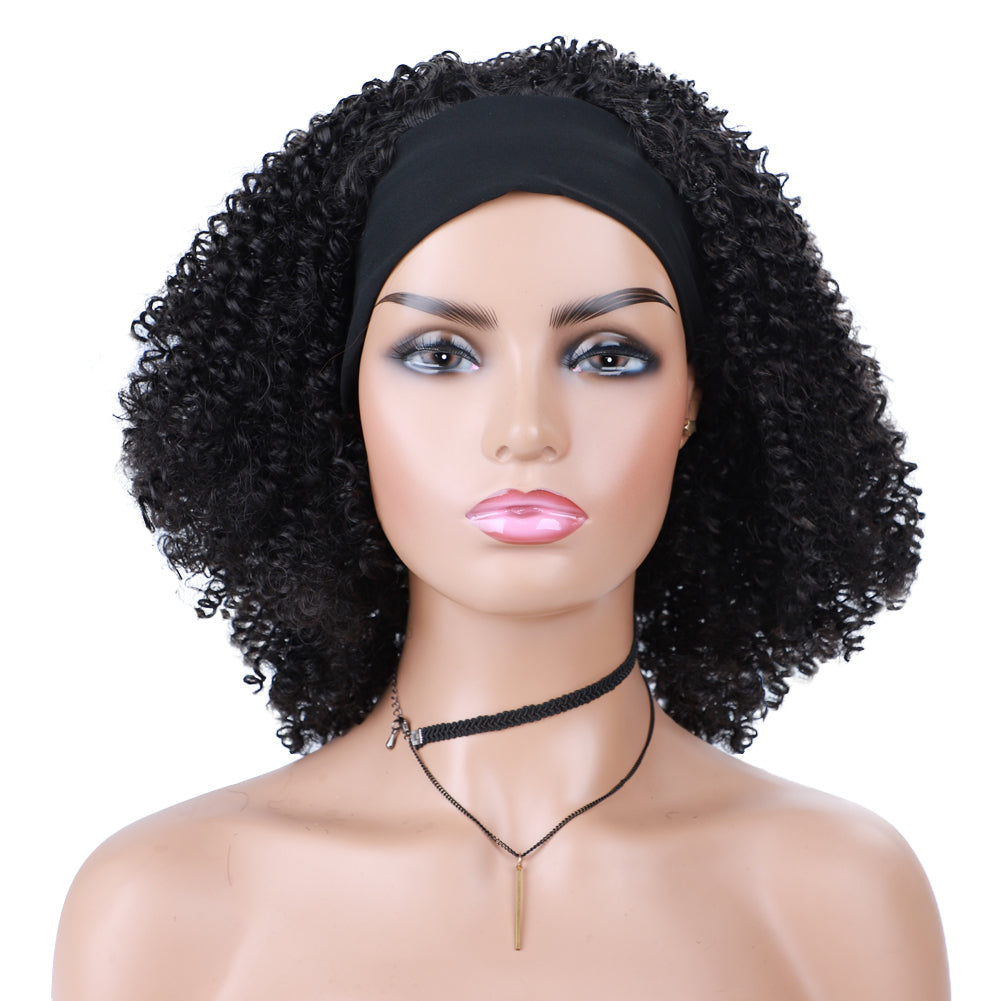 Kinky Curly Headband Wig