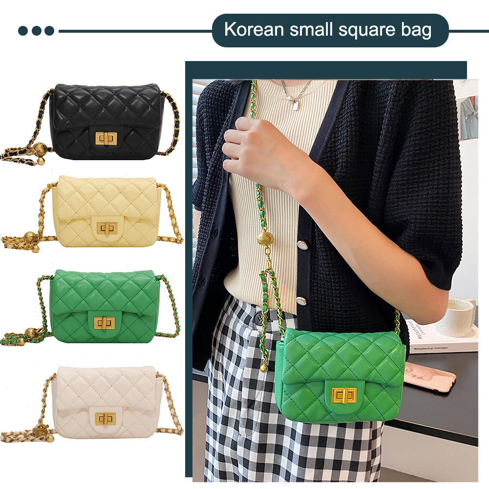 Leather Chain Crossbody Bag