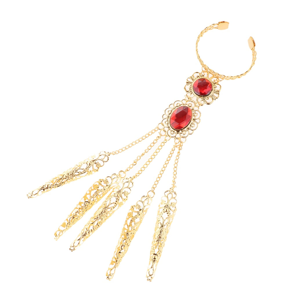 Gold  Red Gem Bracelet