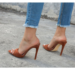 Pointed Slip-On Heels