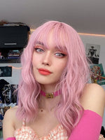 Load image into Gallery viewer, Medium Length Synthetic Wig
