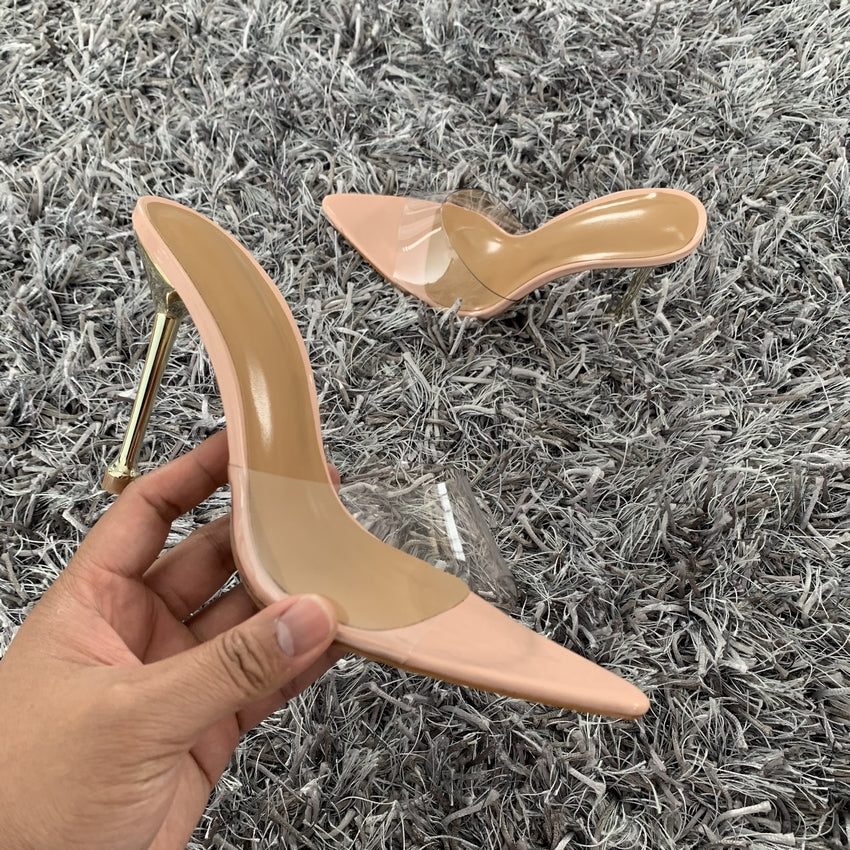 Transparent Slipper Pumps