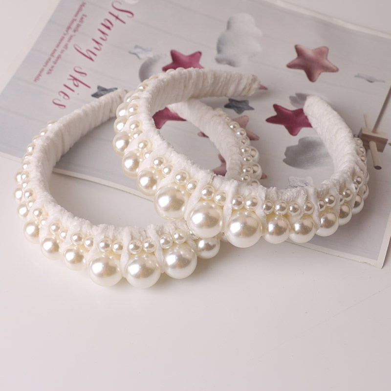 Beaded Pearl Headbands