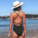 Load image into Gallery viewer, Solid One-piece Swimsuit
