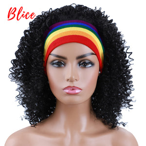 Kinky Curly Headband Wig