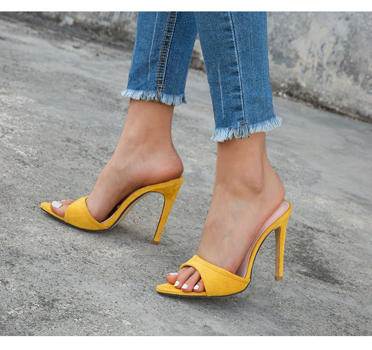 Pointed Slip-On Heels