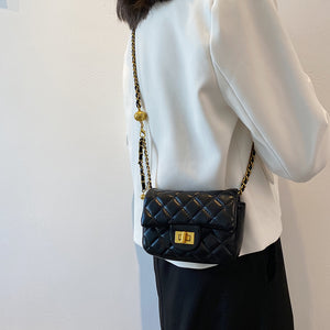 Leather Chain Crossbody Bag