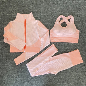 Womens Seamless Yoga Workout Set