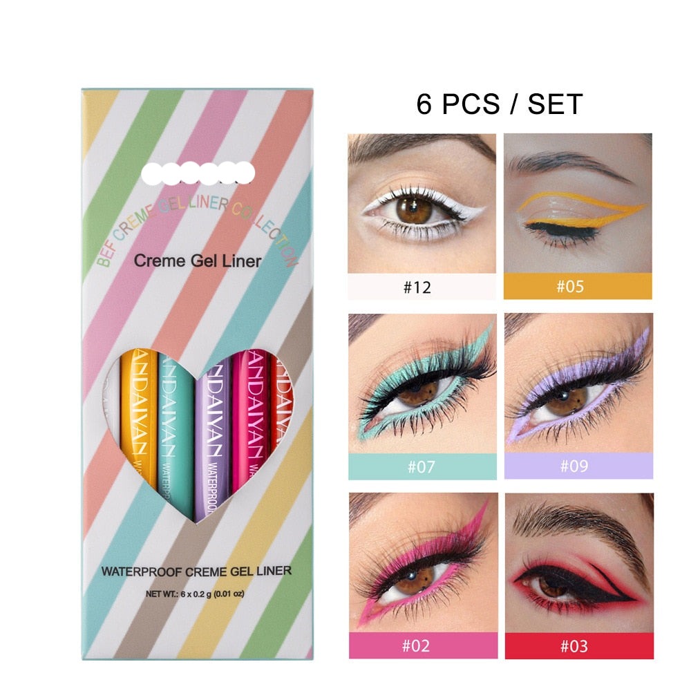 Waterproof Colorful Eyeliner Set