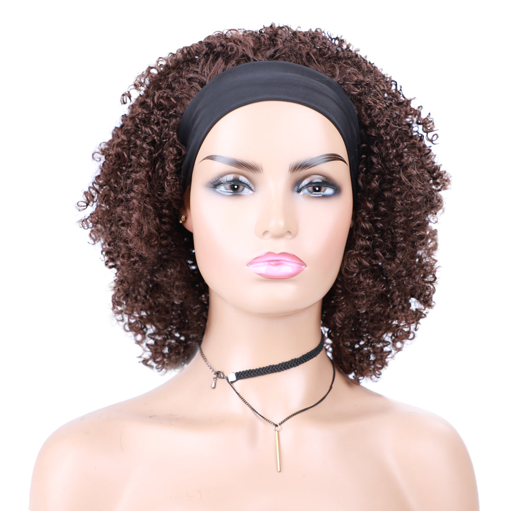 Kinky Curly Headband Wig