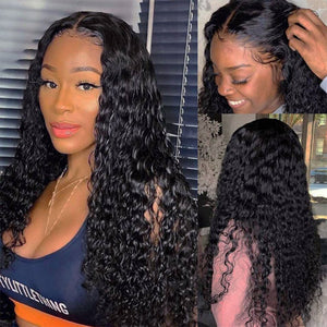 Transparent Malaysian Curly  HD Lace Frontal Wig