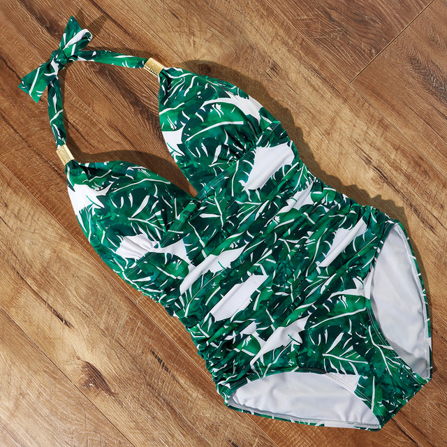 One-Piece Halter Swimsuit