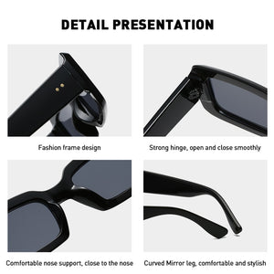 Retro Rectangle Sunglasses