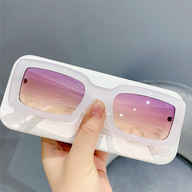 Retro Rectangle Sunglasses