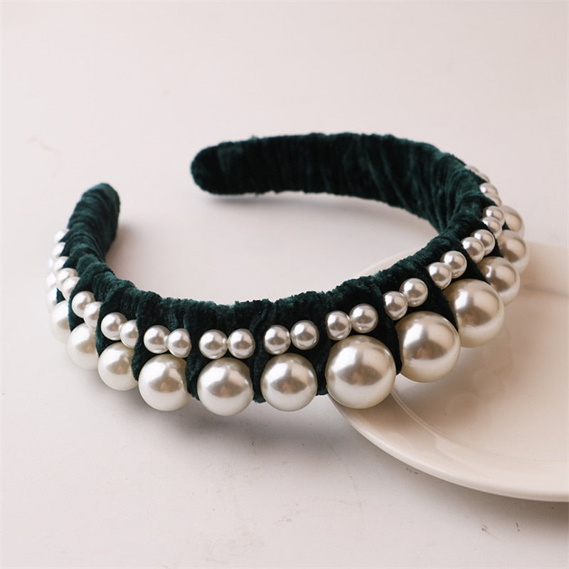 Beaded Pearl Headbands