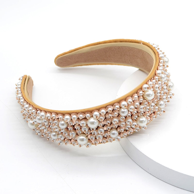 Beaded Pearl Headbands