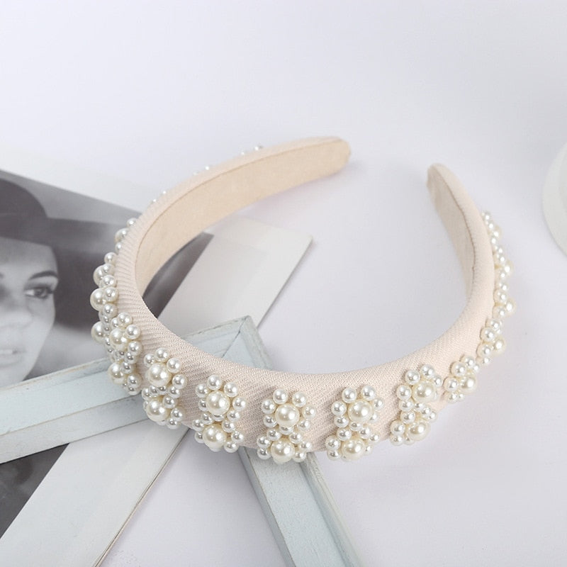 Beaded Pearl Headbands