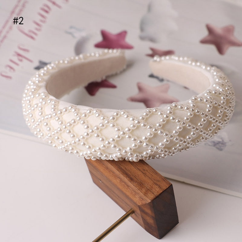 Beaded Pearl Headbands