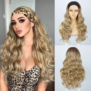 Synthetic Body Wave Headband Wig