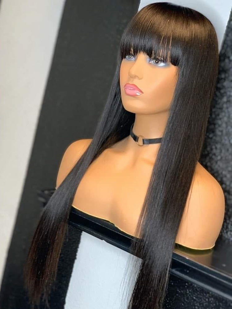 Straight Remy Bang Wig