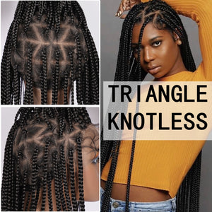 Full 360 Lace Front Triangle Knotless Braided Wig