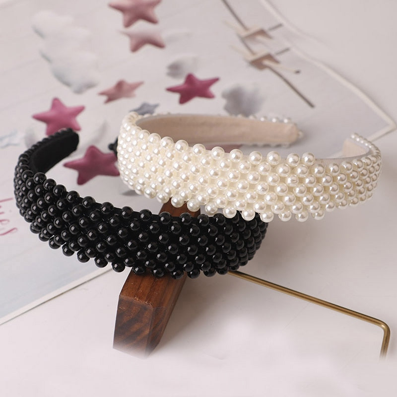 Beaded Pearl Headbands