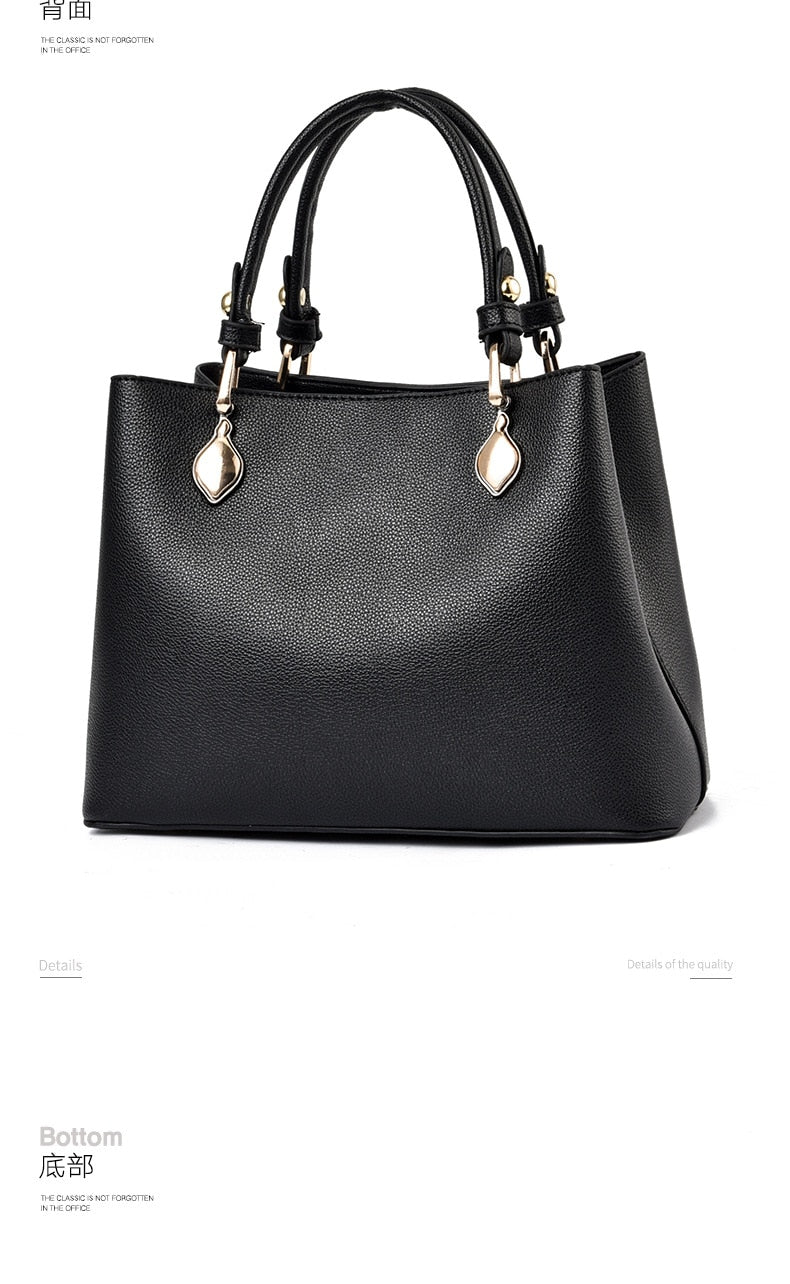 Large Capacity Structured Shoulder Bag — Convertible Crossbody