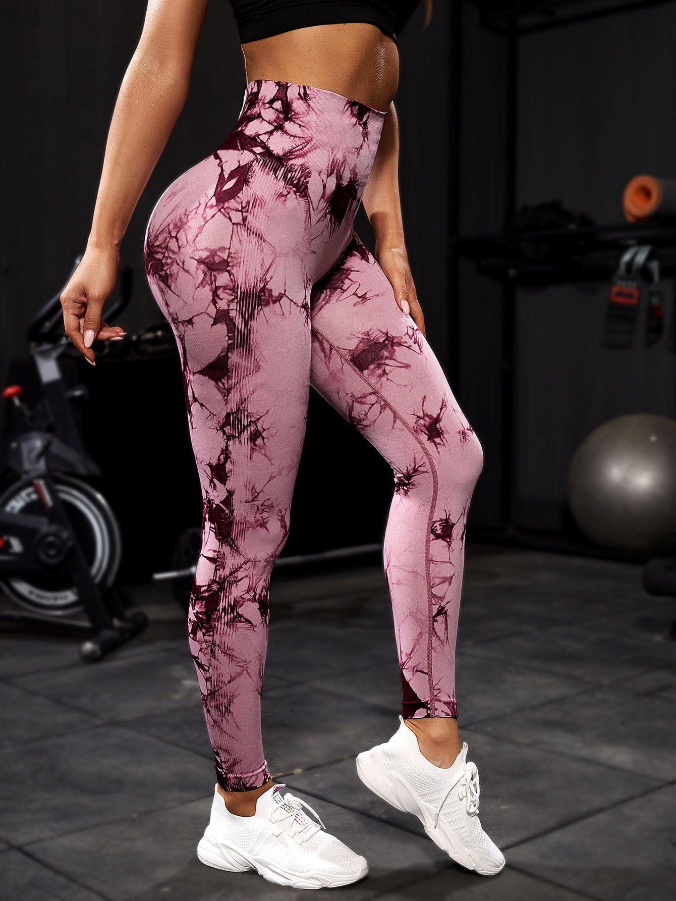 Womens Tie-Dye Yoga Pants