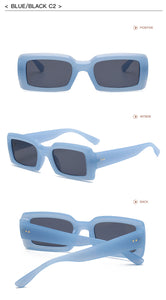 Retro Rectangle Sunglasses