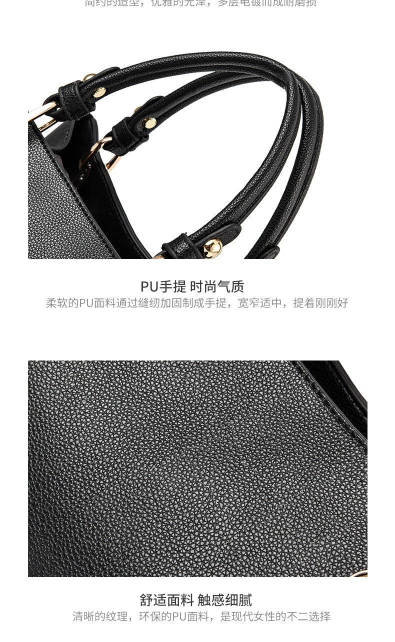 Large Capacity Structured Shoulder Bag — Convertible Crossbody