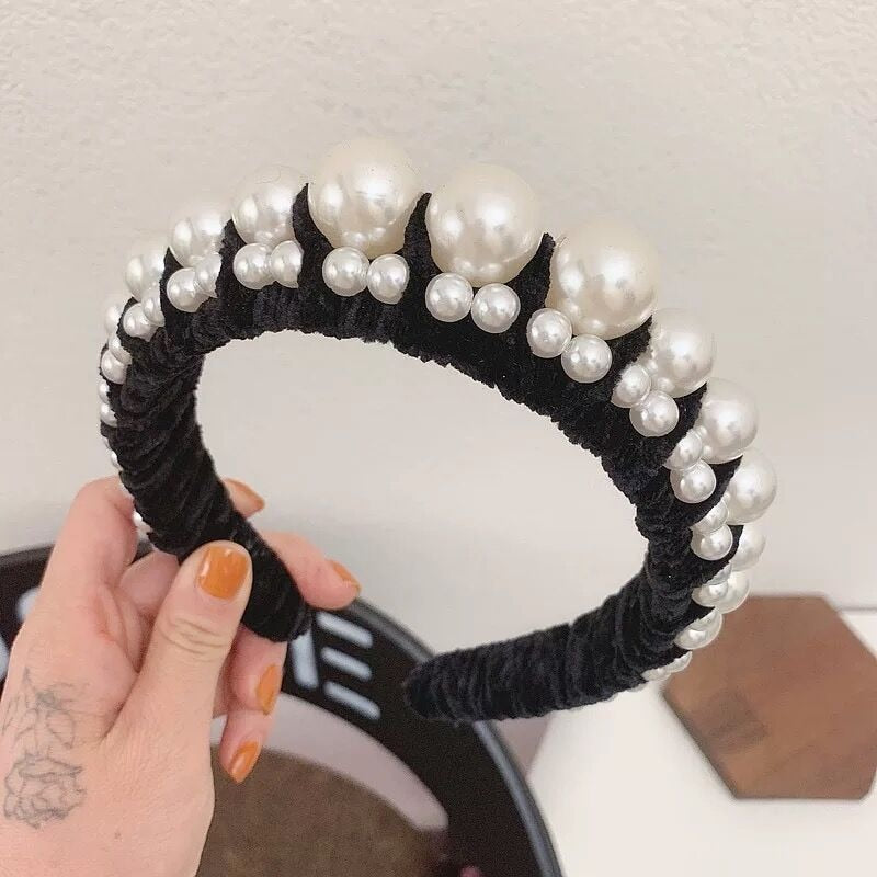 Beaded Pearl Headbands