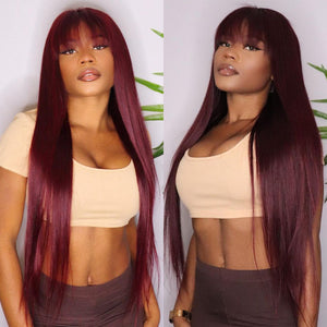 Straight Remy Bang Wig