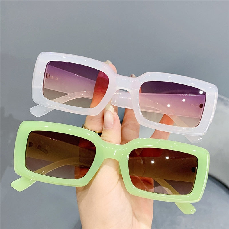 Retro Rectangle Sunglasses