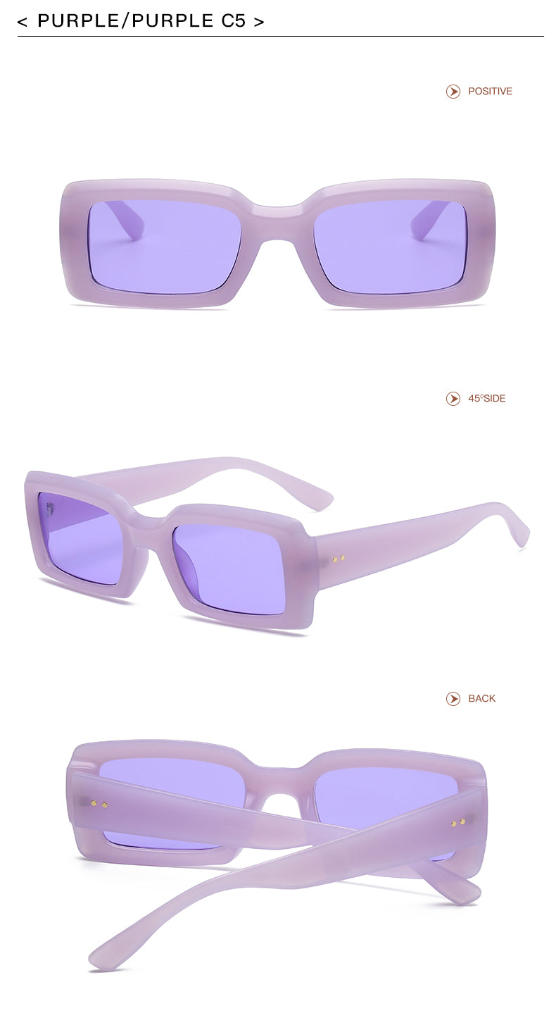 Retro Rectangle Sunglasses