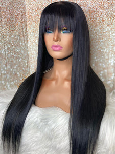 Straight Remy Bang Wig