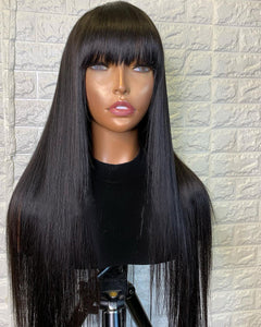 Straight Remy Bang Wig