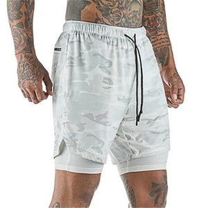 Mens Double-deck Fitness Shorts