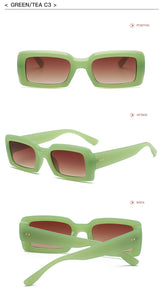 Retro Rectangle Sunglasses