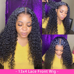 Transparent Malaysian Curly  HD Lace Frontal Wig