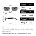 Load image into Gallery viewer, Rimless Vintage Sunglasses
