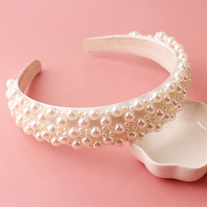 Beaded Pearl Headbands