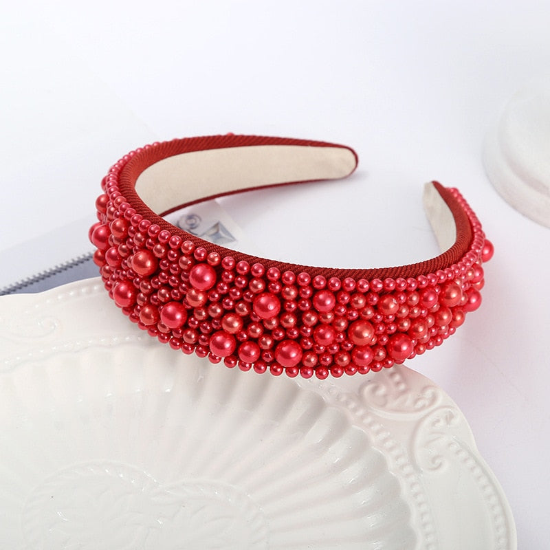 Beaded Pearl Headbands