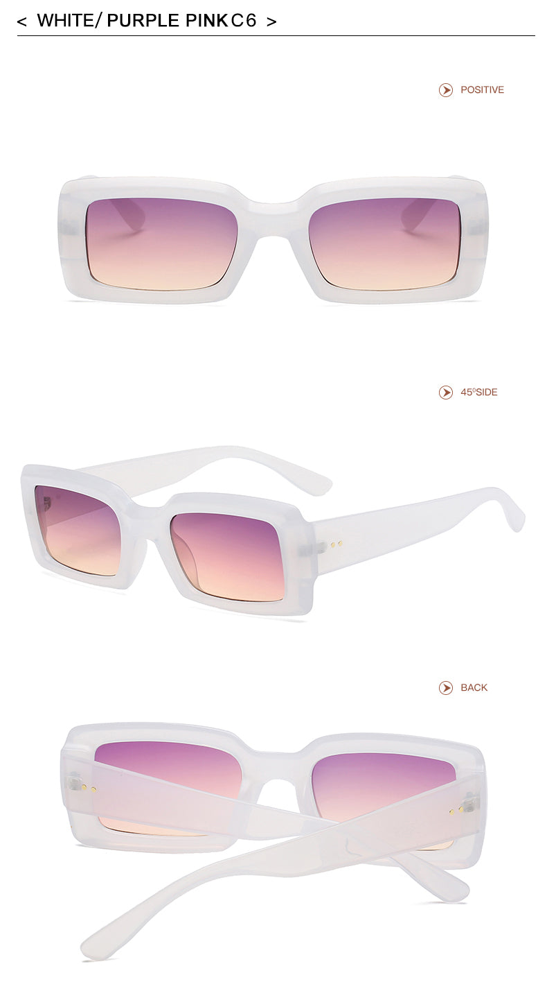 Retro Rectangle Sunglasses