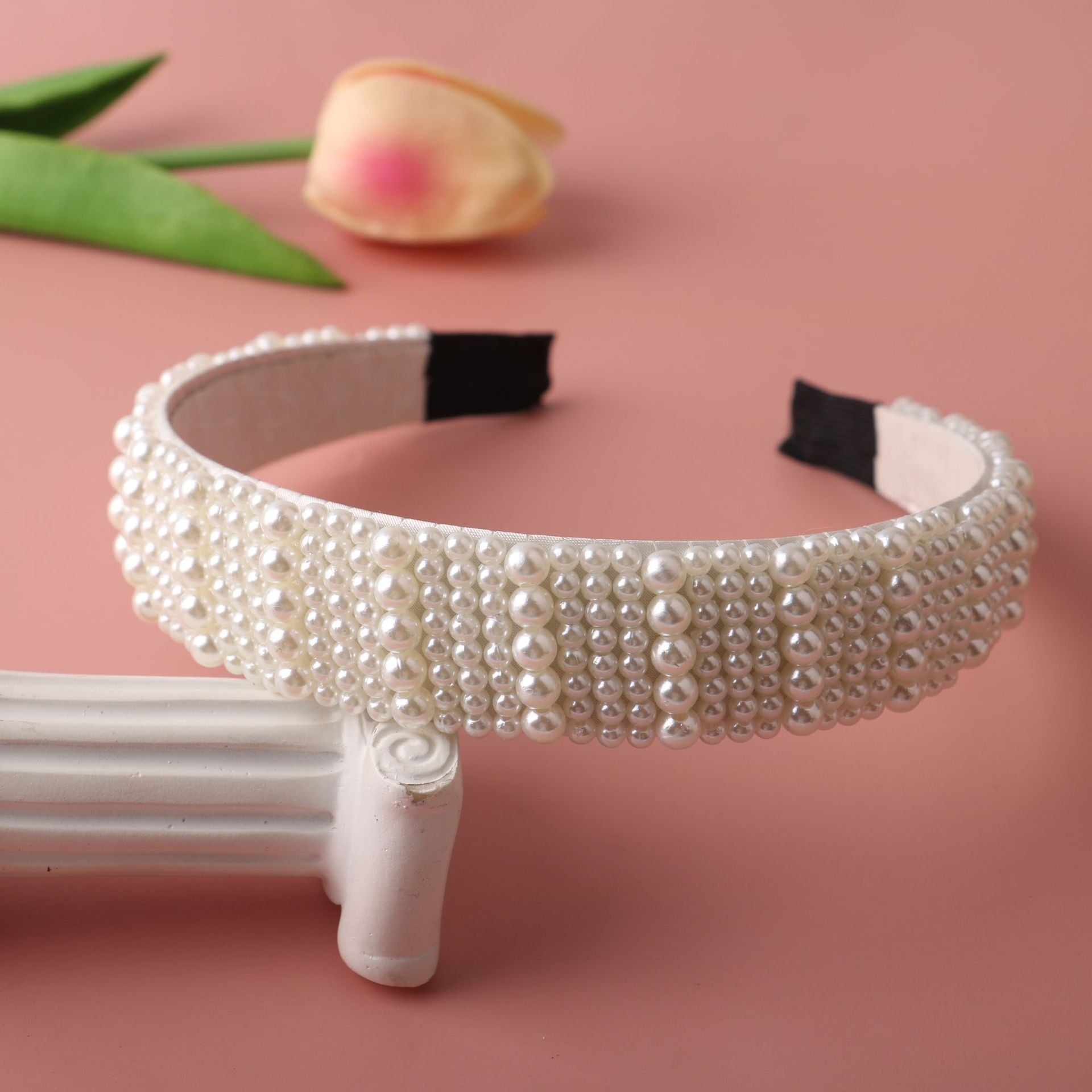 Beaded Pearl Headbands