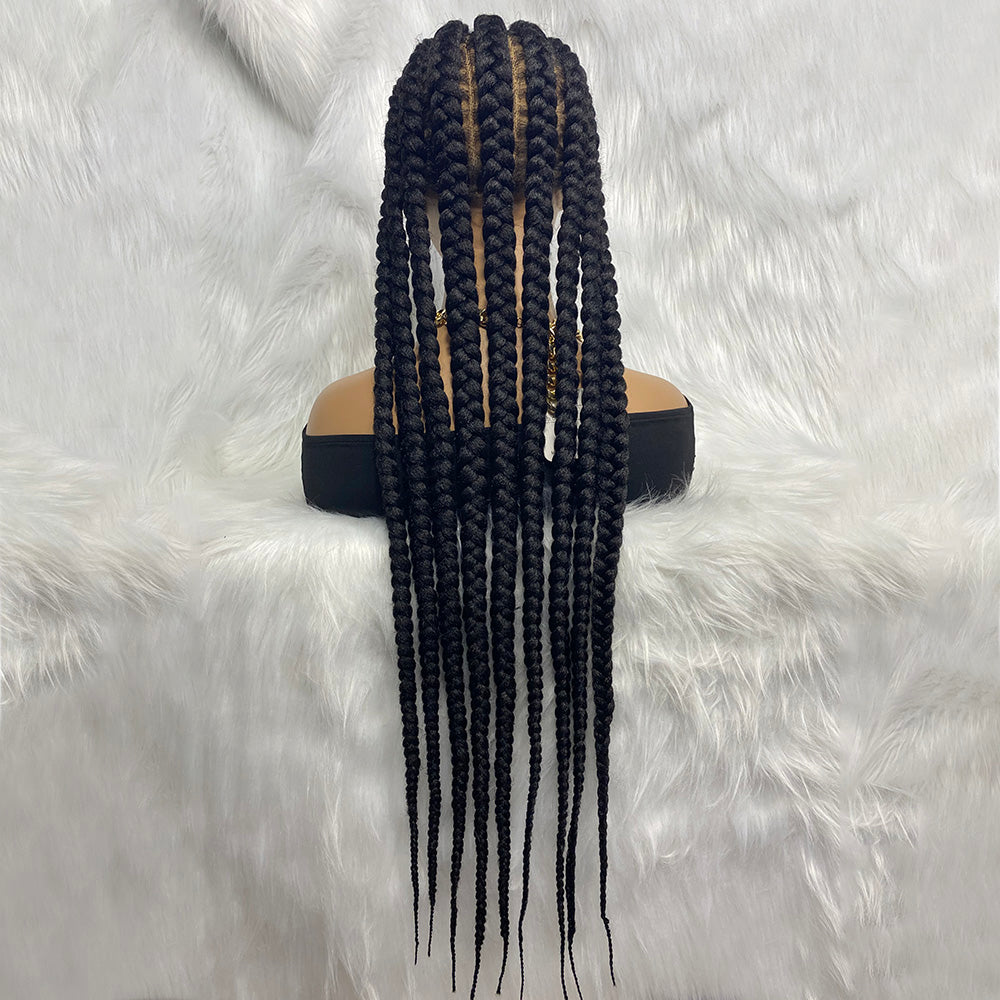 36 Inches Braided Lace Front Wig