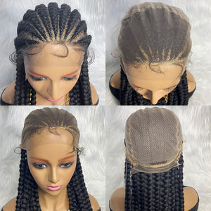 36 Inches Braided Lace Front Wig