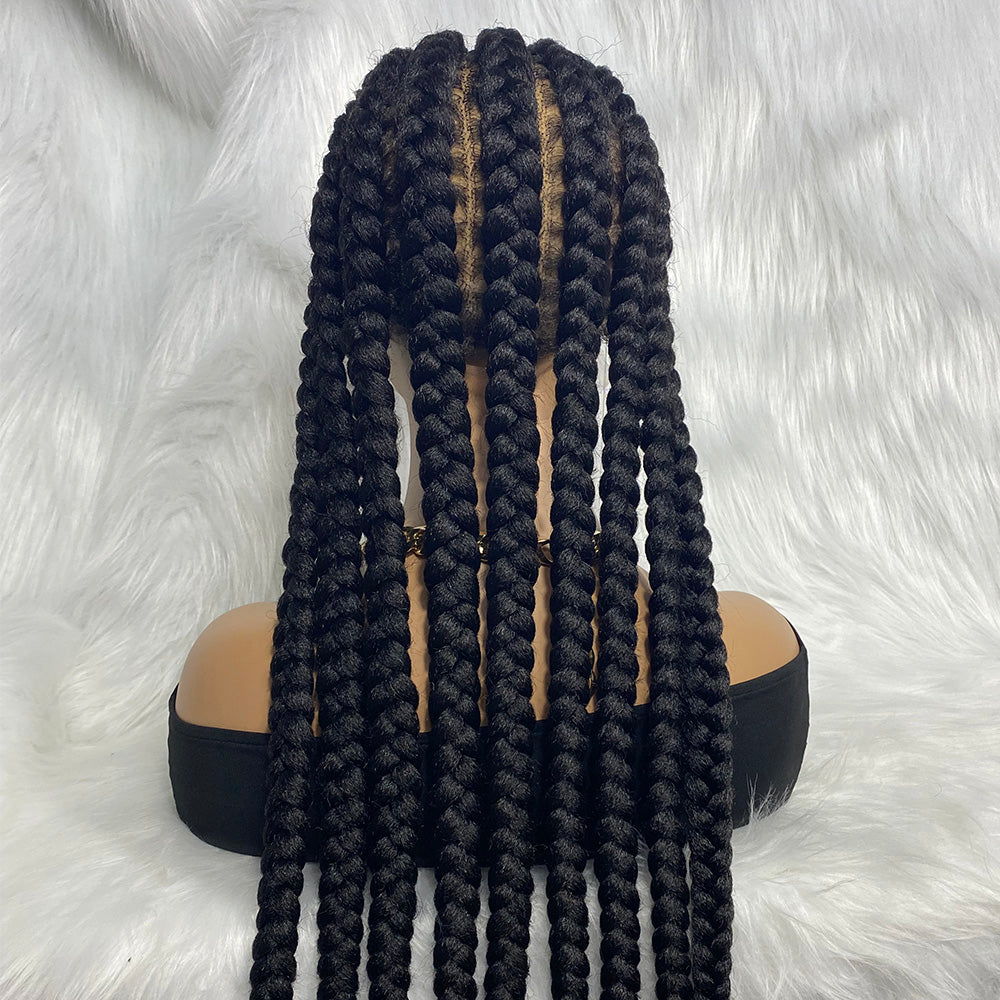 36 Inches Braided Lace Front Wig